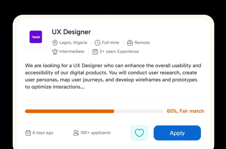 Initiate your application